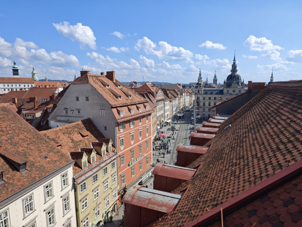 Über den Dächern der Grazer Altstadt